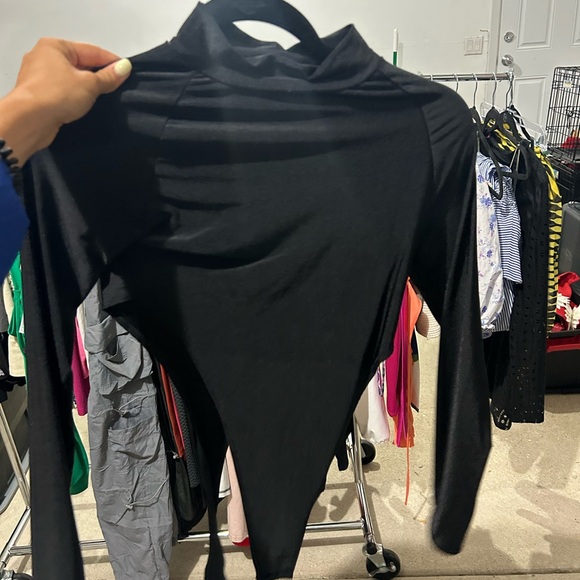Edikted Black High Neck Bodysuit - Picture 2 of 2